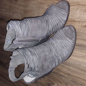 Fergalicious open toe wedge bootie